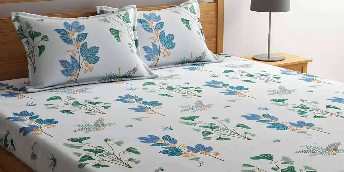 Single Bed Bedsheet With Pillow Cover